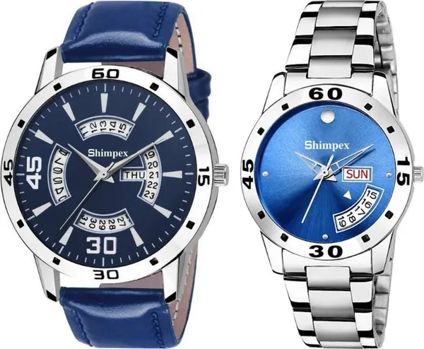 Premium_Watches_Blue_Genuine_Leather_Metal_Men_Waterproof_With_A_One_Year_Warranty_Day_And_Date_Analog