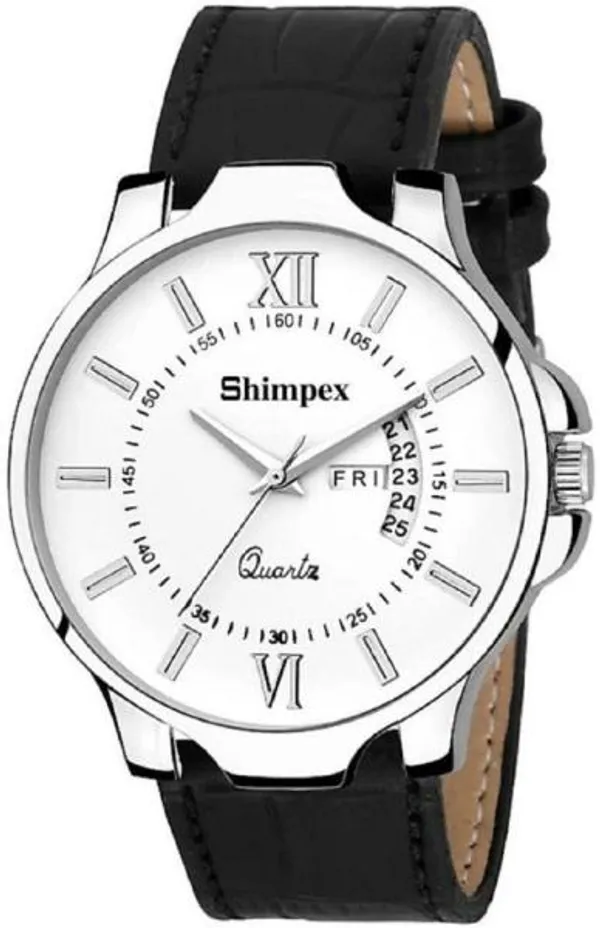 Premium_Watches_White_Genuine_Leather_Metal_Men_Waterproof_With_A_One_Year_Warranty_Day_And_Date_Analog