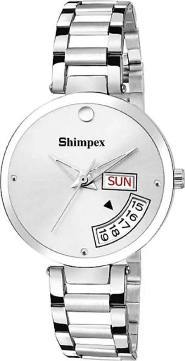 Premium_Watches_Silver_Metal_Women_Waterproof_With_A_One_Year_Warranty_Day_And_Date_Analog