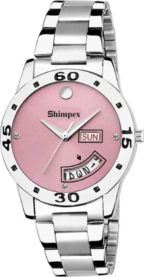 Premium_Watches_Pink_Metal_Men_Waterproof_With_A_One_Year_Warranty_Day_And_Date_Analog