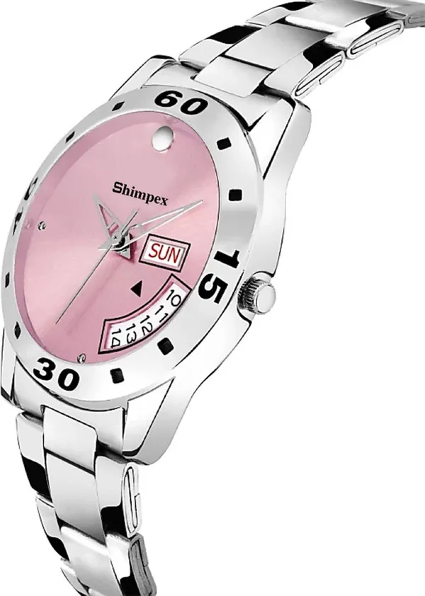 Premium_Watches_Pink_Metal_Men_Waterproof_With_A_One_Year_Warranty_Day_And_Date_Analog