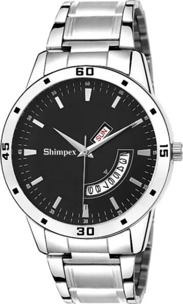 Premium_Watches_Black_Metal_Men_Waterproof_With_A_One_Year_Warranty_Day_And_Date_Analog