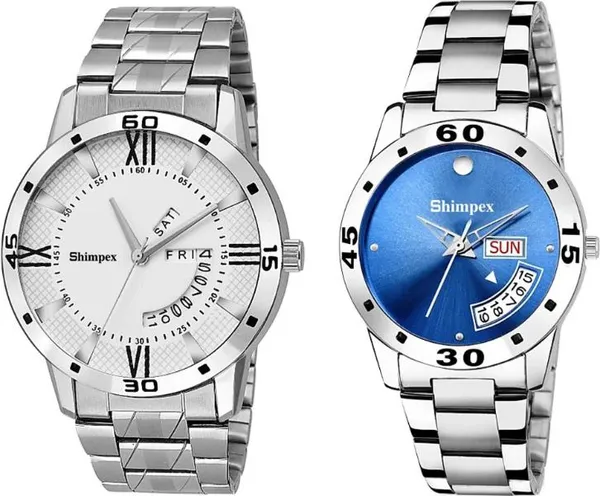 Premium_Watches_White_Blue_Metal_Men_Waterproof_With_A_One_Year_Warranty_Day_And_Date_Analog