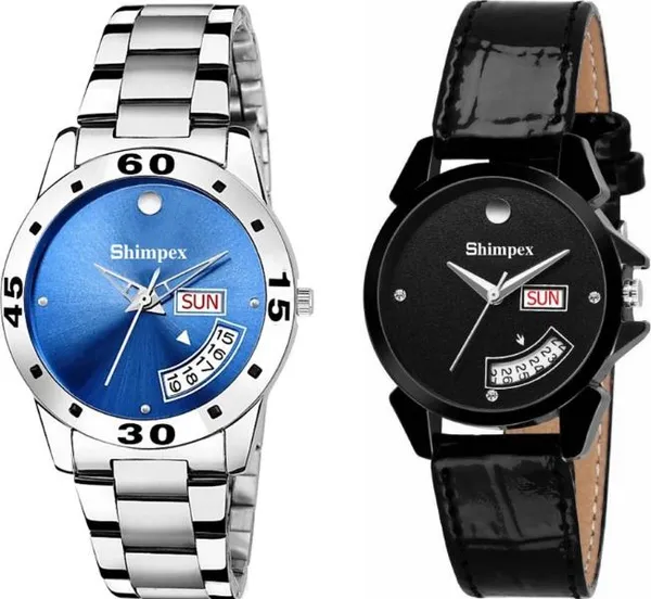 Premium_Watches_Blue_Black_Metal_Men_Waterproof_With_A_One_Year_Warranty_Day_And_Date_Analog