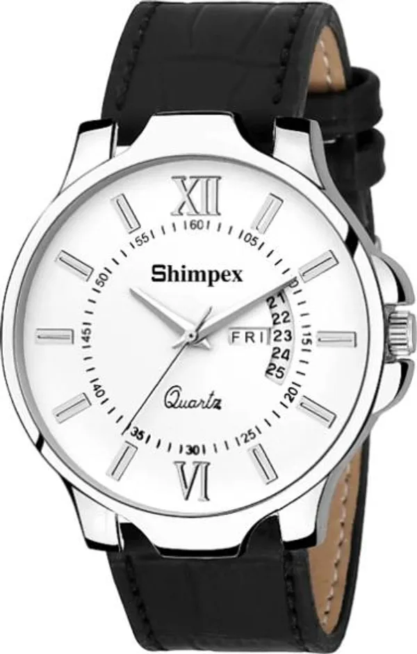Premium_Watches_White_Genuine_Leather_Metal_Men_Waterproof_With_A_One_Year_Warranty_Day_And_Date_Analog