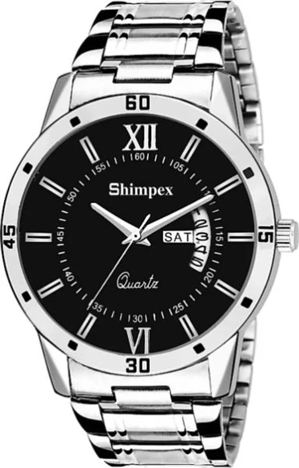 Premium_Watches_Black_Metal_Men_Waterproof_With_A_One_Year_Warranty_Day_And_Date_Analog