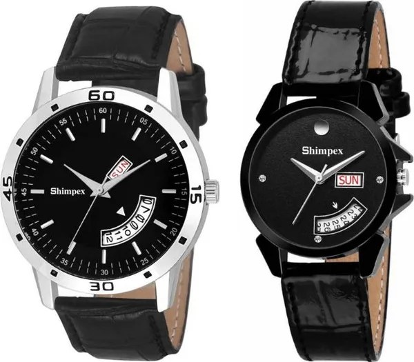 Premium_Watches_Black_Genuine_Leather_Metal_Men_Waterproof_With_A_One_Year_Warranty_Day_And_Date_Analog