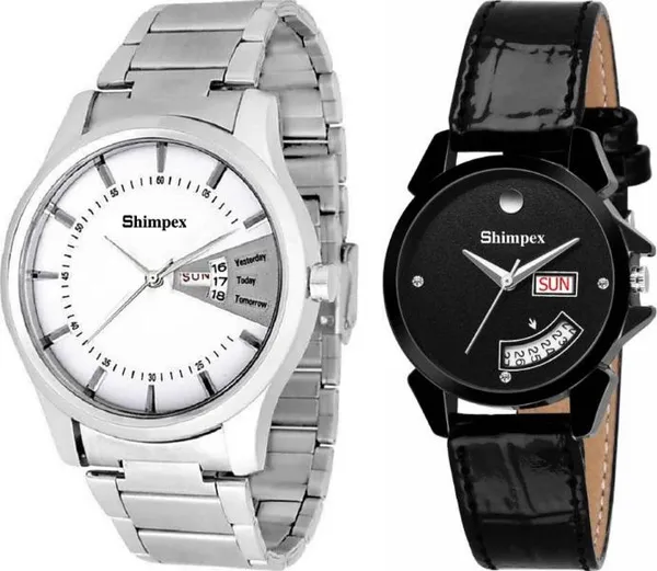 Premium_Watches_White_Black_Genuine_Leather_Metal_Men_Waterproof_With_A_One_Year_Warranty_Day_And_Date_Analog