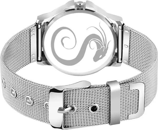 Premium_Watches_White_Pink_Metal_Men_&_Women_Waterproof_With_A_One_Year_Warranty_Day_And_Date_Analog