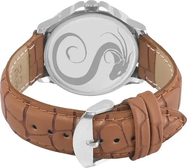 Premium_Watches_Brown_Genuine_Leather_Metal_Boys_&_Girls_Waterproof_With_A_One_Year_Warranty_Day_And_Date_Analog