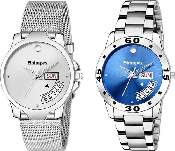 Premium_Watches_Silver_Metal_Girls_Waterproof_With_A_One_Year_Warranty_Day_And_Date_Analog