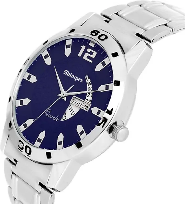 Premium_Watches_Blue_Metal_Men_Waterproof_With_A_One_Year_Warranty_Day_And_Date_Analog