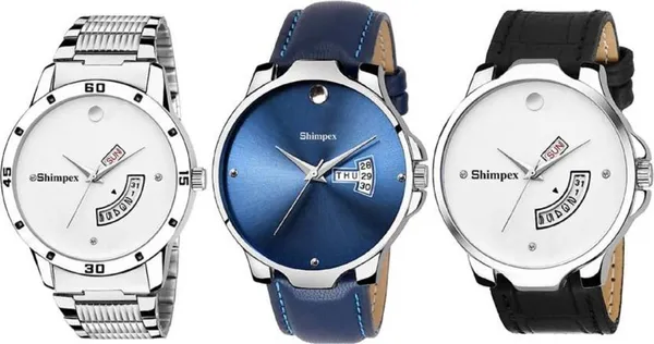 Shimpex_Good_Quality__Watches_Multicolor_Genuine_Leather_Men_Waterproof_With_A_One_Year_Warranty_Day_And_Date_Analog