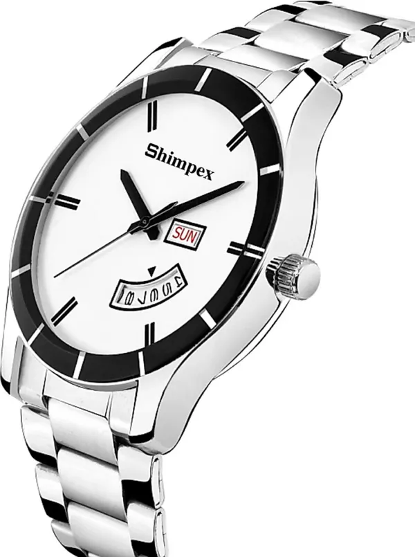 Premium_Watches_White_Stainless_Steel_Men_Waterproof_With_A_One_Year_Warranty_Day_And_Date_Analog