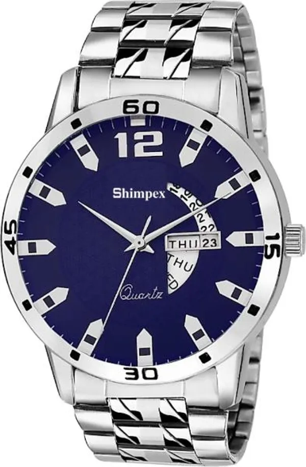 Premium_Watches_Blue_Stainless_Steel_Men_Waterproof_With_A_One_Year_Warranty_Day_And_Date_Analog