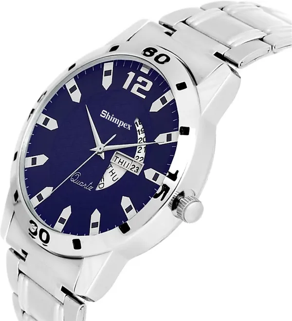 Premium_Watches_Blue_Stainless_Steel_Men_Waterproof_With_A_One_Year_Warranty_Day_And_Date_Analog