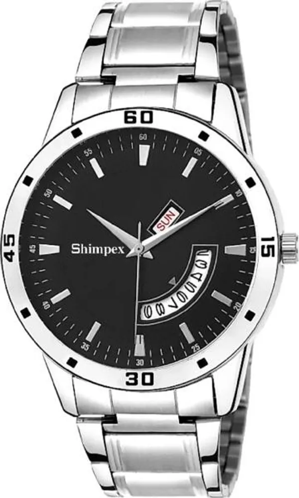 Premium_Watches_Black_Metal_Boys_Waterproof_With_A_One_Year_Warranty_Day_And_Date_Analog