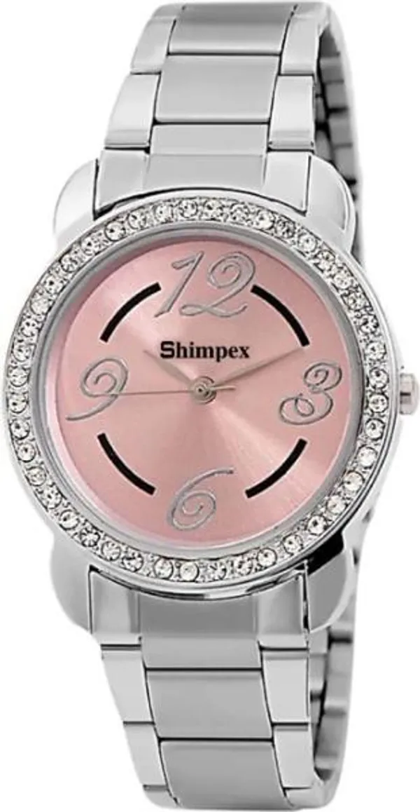 Premium_Watches_Pink_Stainless_Steel_Girls_Waterproof_With_A_One_Year_Warranty_Day_And_Date_Analog