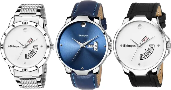 Premium_Watches_Blue_Genuine_Leather_Men_Waterproof_With_A_One_Year_Warranty_Day_And_Date_Analog
