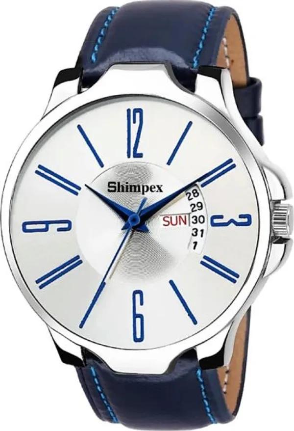 Premium_Watches_White_Genuine_Leather_Men_Waterproof_With_A_One_Year_Warranty_Day_And_Date_Analog