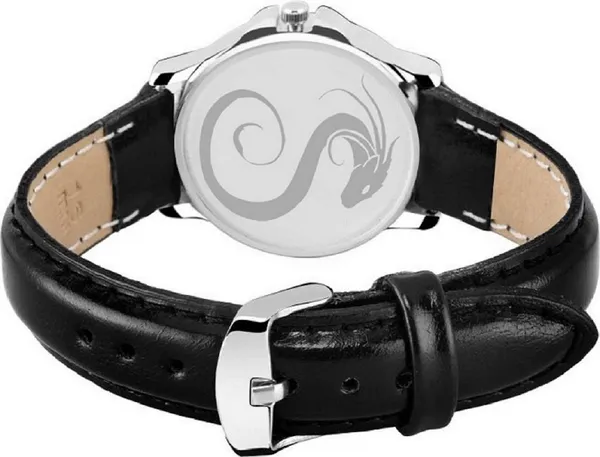 Premium_Watches_White_Black_Genuine_Leather_Boys_&_Girls_Waterproof_With_A_One_Year_Warranty_Day_And_Date_Analog