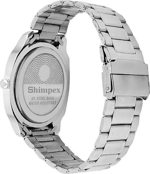 Premium_Watches_White_Stainless_Steel_Boys_&_Girls_Waterproof_With_A_One_Year_Warranty_Day_And_Date_Analog