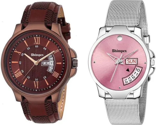 Premium_Watches_White_Genuine_Leather_Stainless_Steel_Boys_&_Girls_Waterproof_With_A_One_Year_Warranty_Day_And_Date_Analog