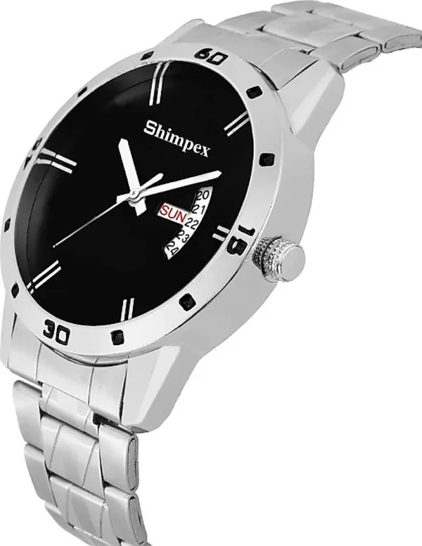 Premium_Watches_Black_Genuine_Leather_Men_Waterproof_With_A_One_Year_Warranty_Day_And_Date_Analog