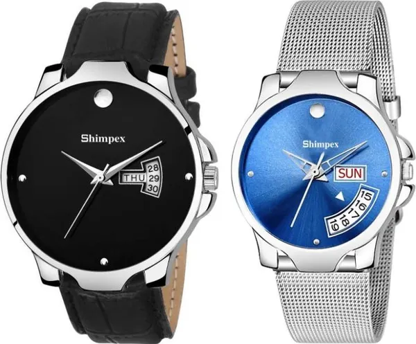 Premium_Watches_White_Metal_Genuine_Leather_Boys_&_Girls_Waterproof_With_A_One_Year_Warranty_Day_And_Date_Analog