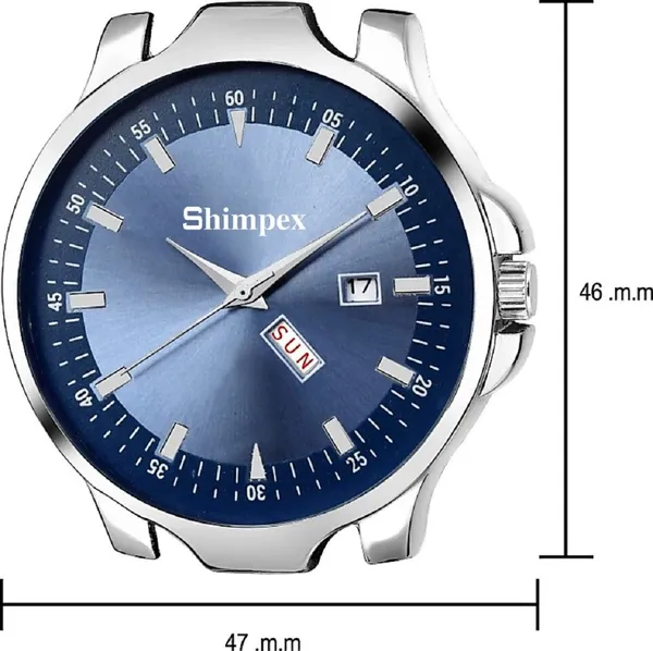Premium_Watches_Blue_Genuine_Leather_Men_Waterproof_With_A_One_Year_Warranty_Day_And_Date_Analog
