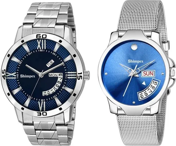 Premium_Watches_White_Metal_Genuine_Leather_Boys_&_Girls_Waterproof_With_A_One_Year_Warranty_Day_And_Date_Analog