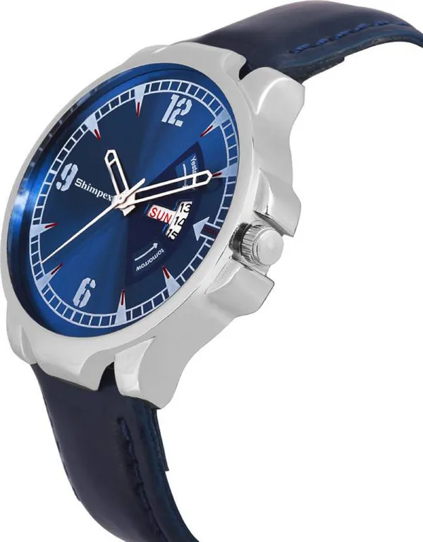 Premium_Watches_Blue_Genuine_Leather_Men_Waterproof_With_A_One_Year_Warranty_Day_And_Date_Analog