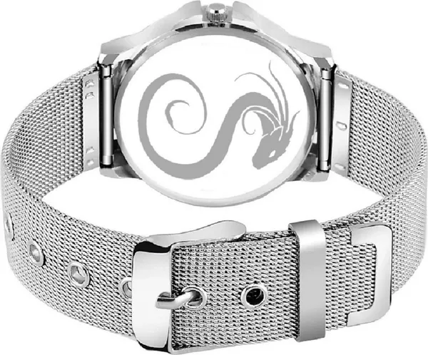 Premium_Watches_White_Genuine_Leather::Metal_Couple_Waterproof_with_a_one-year_warranty