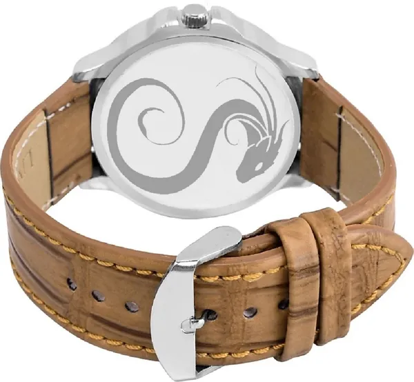 Premium_Watches_White_Genuine_Leather_Metal_Couple_Waterproof_With_A_One_Year_Warranty_Day_And_Date_Analog