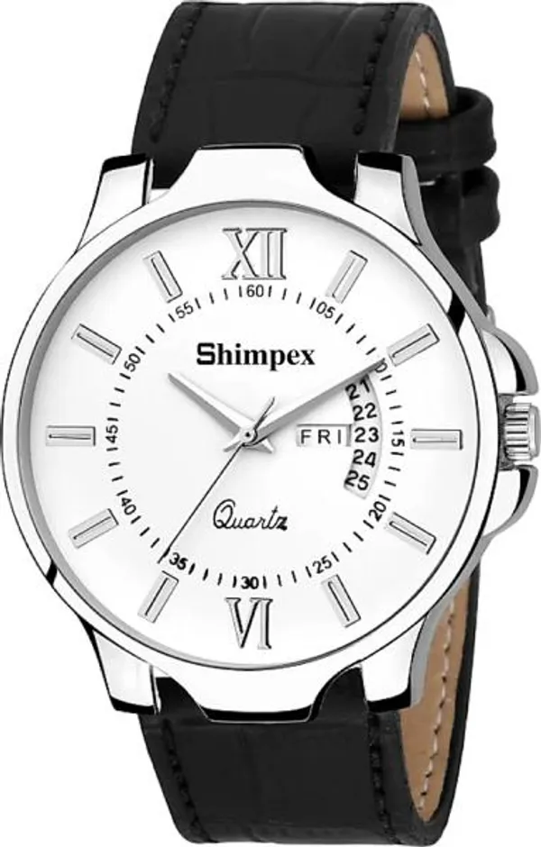 Premium_Watches_White_Genuine_Leather_Men_Waterproof_With_A_One_Year_Warranty_Day_And_Date_Analog