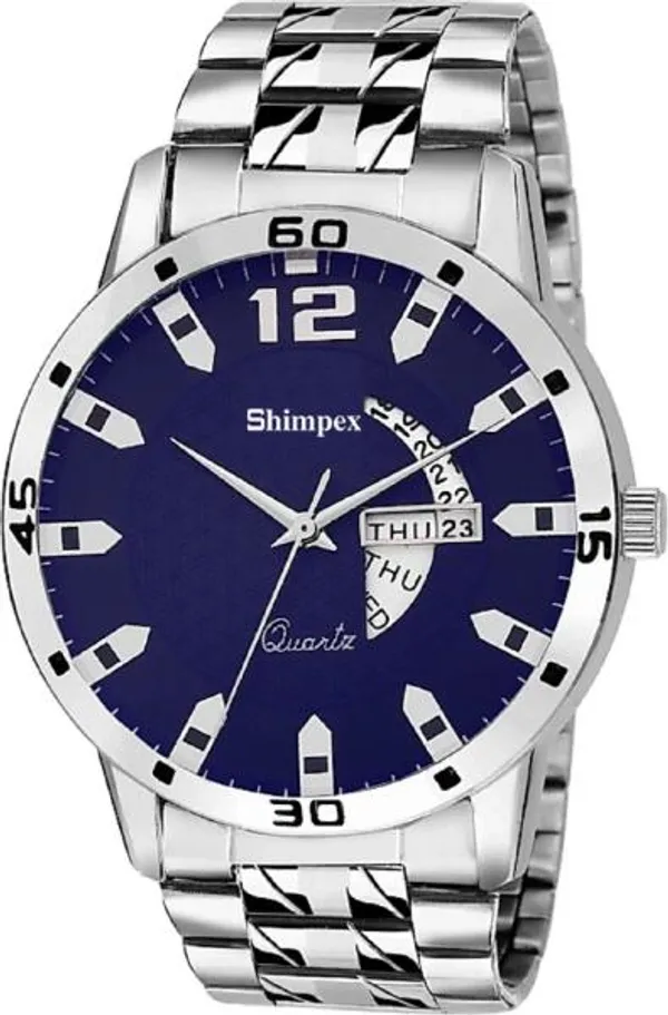 Premium_Watches_Blue_Stainless_Steel_Men_Waterproof_With_A_One_Year_Warranty_Day_And_Date_Analog