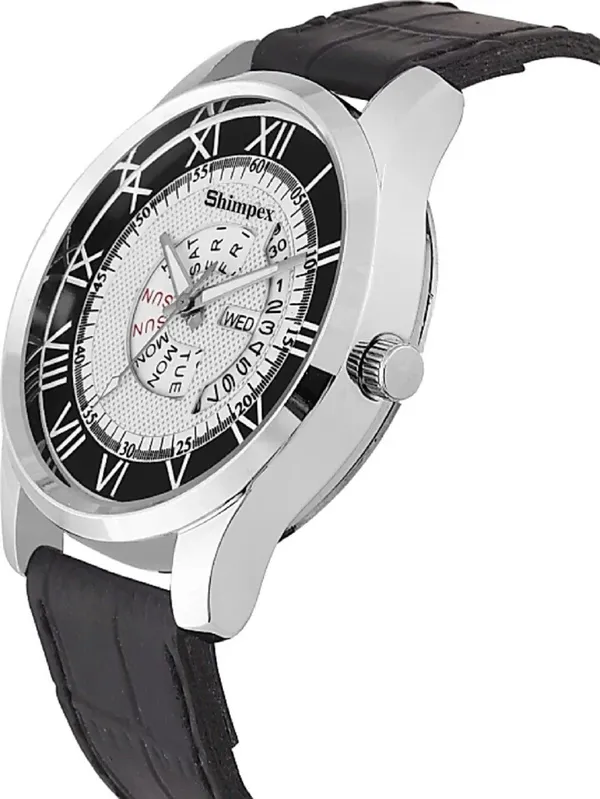 Premium_Watches_White_Genuine_Leather_Men_Waterproof_With_A_One_Year_Warranty_Day_And_Date_Analog