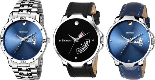 Premium_Watches_Blue_Stainless_Steel_Men_Waterproof_With_A_One_Year_Warranty_Day_And_Date_Analog