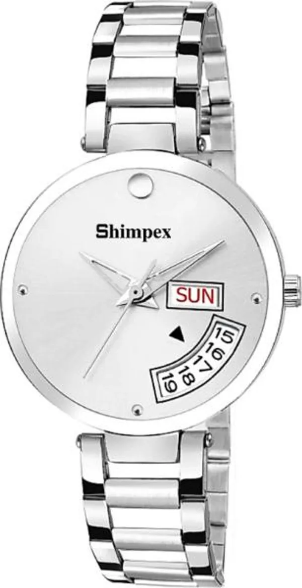 Premium_Watches_White_Metal_Girls_Waterproof_With_A_One_Year_Warranty_Day_And_Date_Analog