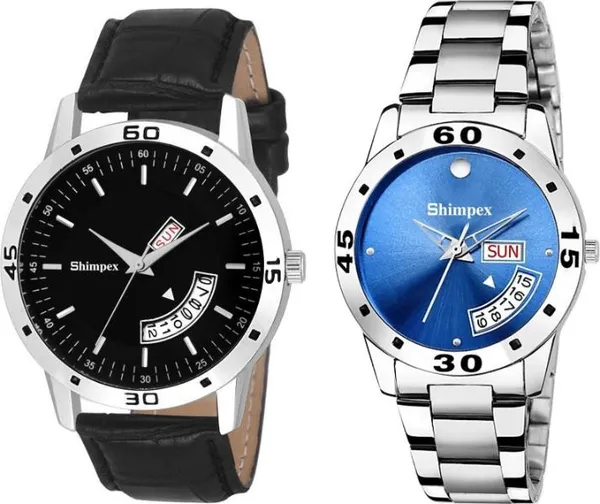 Shimpex_Good_Quality__Watches_White_Genuine_Leather_Metal_Couple_Waterproof_With_A_One_Year_Warranty_Day_And_Date_Analog