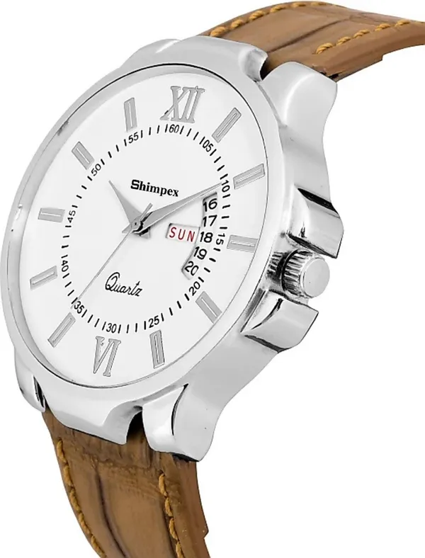 Premium_Watches_Silver_Genuine_Leather_Men_Waterproof_With_A_One_Year_Warranty_Day_And_Date_Analog
