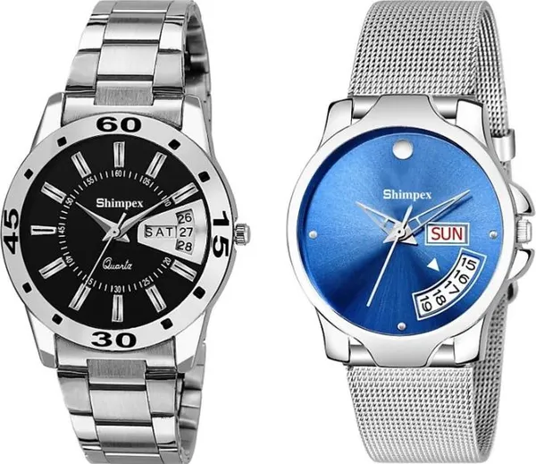 Premium_Watches_White_Genuine_Leather_Metal_Girls_Waterproof_With_A_One_Year_Warranty_Day_And_Date_Analog