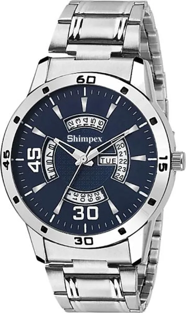 Premium_Watches_Black_Metal_Boys_Waterproof_With_A_One_Year_Warranty_Day_And_Date_Analog