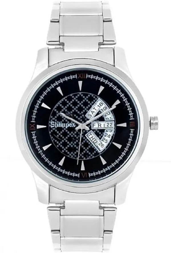 Premium_Watches_Black_Metal_Men_Waterproof_With_A_One_Year_Warranty_Day_And_Date_Analog