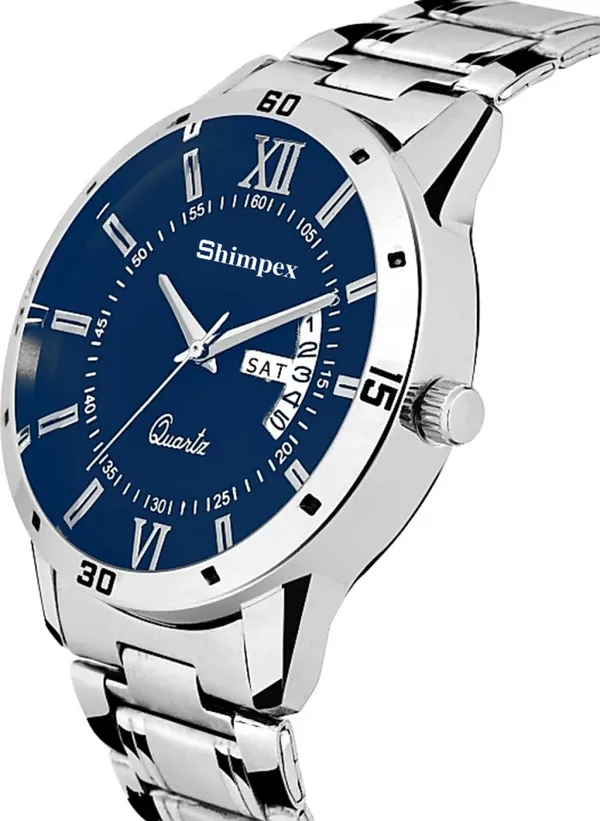 Premium_Watches_Blue_Stainless_Steel_Men_Waterproof_With_A_One_Year_Warranty_Day_And_Date_Analog