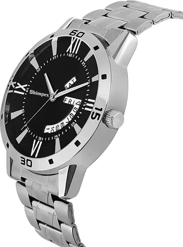 Premium_Watches_Black_Metal_Men_Waterproof_With_A_One_Year_Warranty_Day_And_Date_Analog