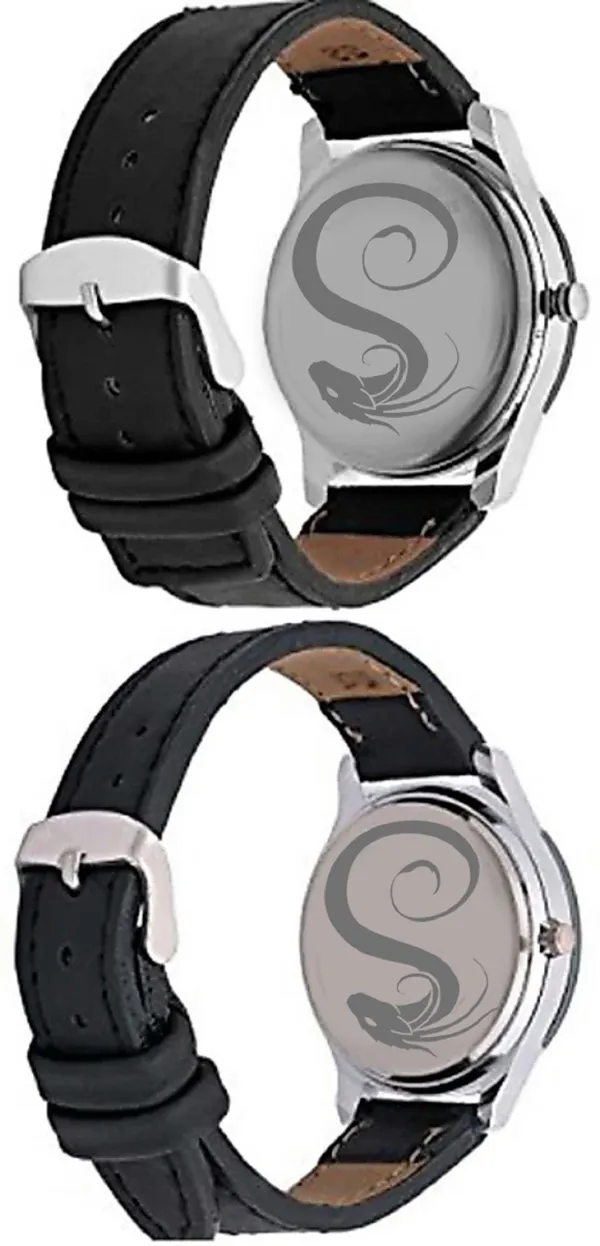 Premium_Watches_Black_Genuine_Leather_Couple_Waterproof_With_A_One_Year_Warranty_Day_And_Date_Analog
