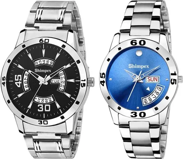 Shimpex_Good_Quality__Watches_Blue_Metal_Couple_Waterproof_With_A_One_Year_Warranty_Day_And_Date_Analog