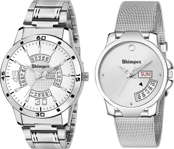 Shimpex_Good_Quality__Watches_White_Metal_Couple_Waterproof_With_A_One_Year_Warranty_Day_And_Date_Analog