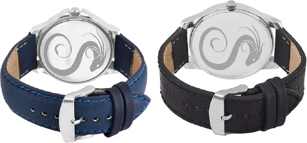 Premium_Watches_Blue_Genuine_Leather_Men_Waterproof_With_A_One_Year_Warranty_Day_And_Date_Analog